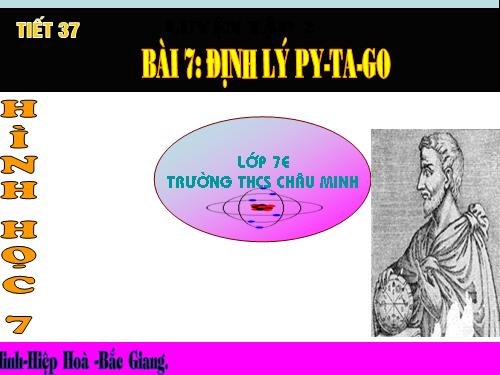 Chương II. §7. Định lí Py-ta-go