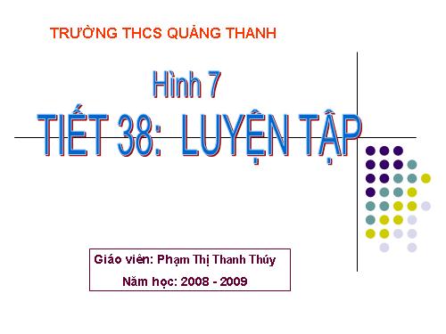 Các bài Luyện tập