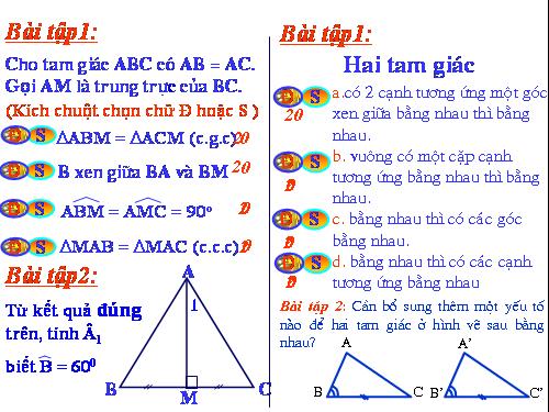 Chương II. §5. Trường hợp bằng nhau thứ ba của tam giác: góc-cạnh-góc (g.c.g)