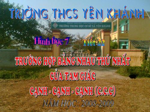 Chương II. §3. Trường hợp bằng nhau thứ nhất của tam giác: cạnh-cạnh-cạnh (c.c.c)