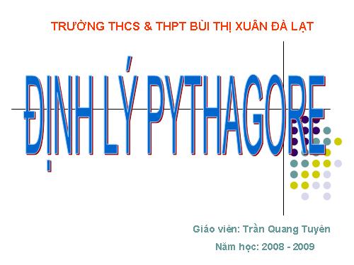 Chương II. §7. Định lí Py-ta-go