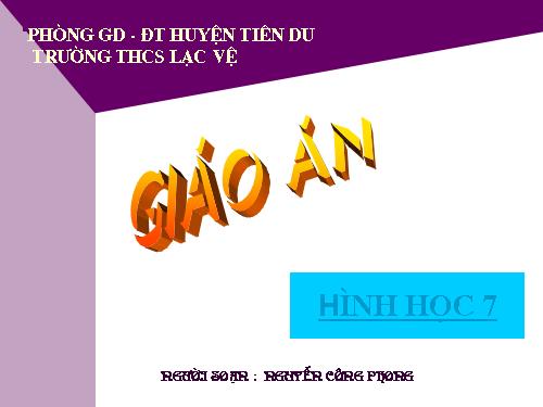 Chương II. §7. Định lí Py-ta-go