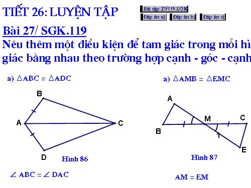 Các bài Luyện tập