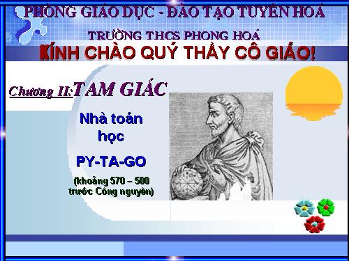 Chương II. §1. Tổng ba góc của một tam giác