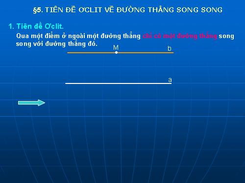 Chương I. §5. Tiên đề Ơ-clit về đường thẳng song song