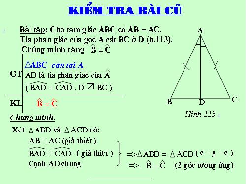 Chương II. §6. Tam giác cân