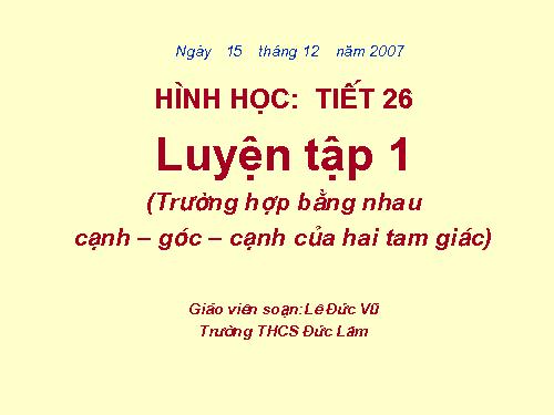 Các bài Luyện tập