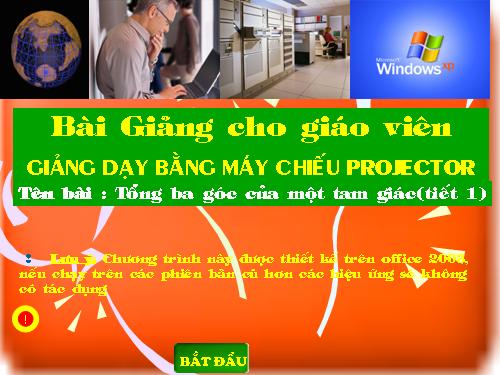 Chương II. §1. Tổng ba góc của một tam giác