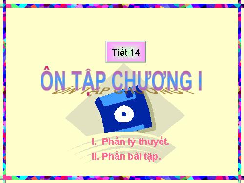 Ôn tập Chương I. Đường thẳng vuông góc. Đường thẳng song song