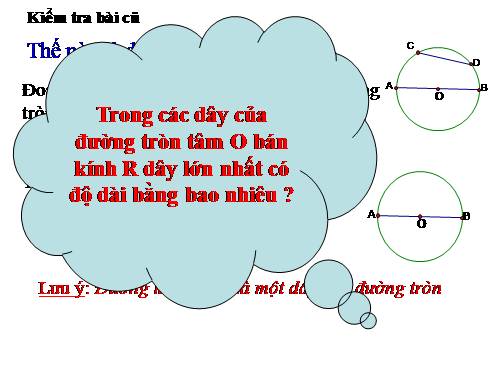 Chương II. §2. Đường kính và dây của đường tròn