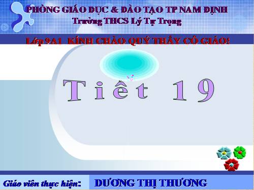 Chương II. §1. Sự xác định đường tròn. Tính chất đối xứng của đường tròn