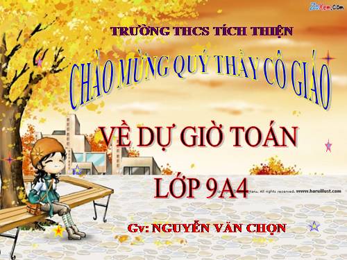 Chương I. §4. Một số hệ thức về cạnh và góc trong tam giác vuông