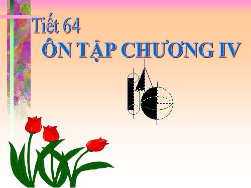 Ôn tập Chương IV. Hình trụ. Hình nón. Hình cầu