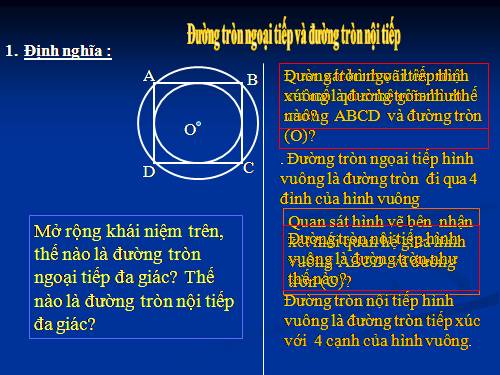 Chương III. §8. Đường tròn ngoại tiếp. Đường tròn nội tiếp