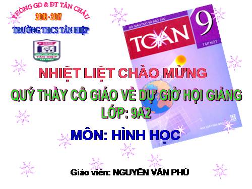 Chương II. §1. Sự xác định đường tròn. Tính chất đối xứng của đường tròn