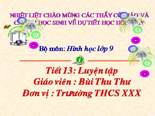 Ôn tập Chương I. Hệ thức lượng trong tam giác vuông