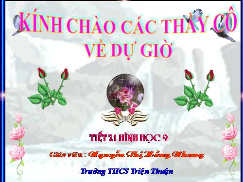 Chương II. §2. Đường kính và dây của đường tròn