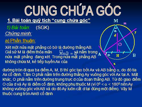 Chương III. §6. Cung chứa góc