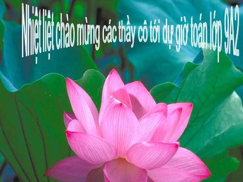 Chương II. §3. Liên hệ giữa dây và khoảng cách từ tâm đến dây