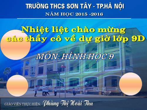 Chương II. §1. Sự xác định đường tròn. Tính chất đối xứng của đường tròn