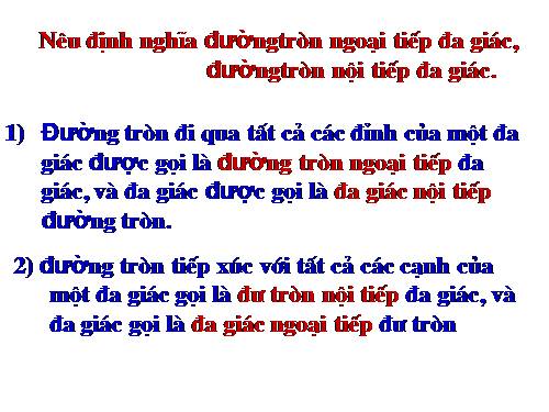 Chương III. §8. Đường tròn ngoại tiếp. Đường tròn nội tiếp