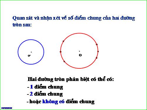 Chương II. §7-8. Vị trí tương đối của hai đường tròn