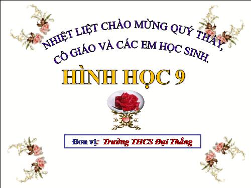 Chương II. §3. Liên hệ giữa dây và khoảng cách từ tâm đến dây