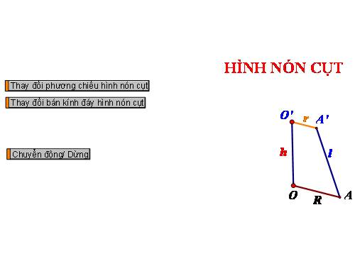 Hình nón cụt chuyển động