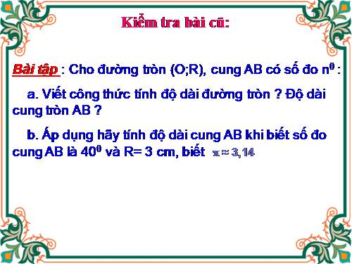 Chương III. §10. Diện tích hình tròn, hình quạt tròn
