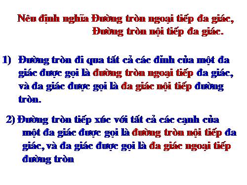 Chương III. §8. Đường tròn ngoại tiếp. Đường tròn nội tiếp