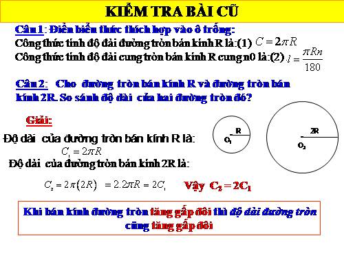 Chương III. §10. Diện tích hình tròn, hình quạt tròn