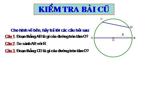 Chương II. §2. Đường kính và dây của đường tròn