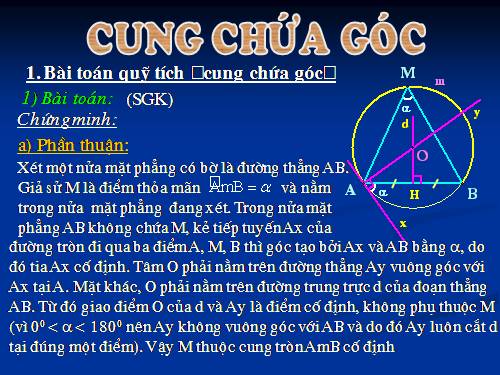 Chương III. §6. Cung chứa góc