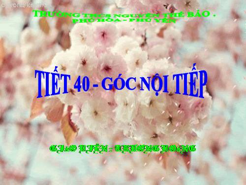 Chương III. §3. Góc nội tiếp