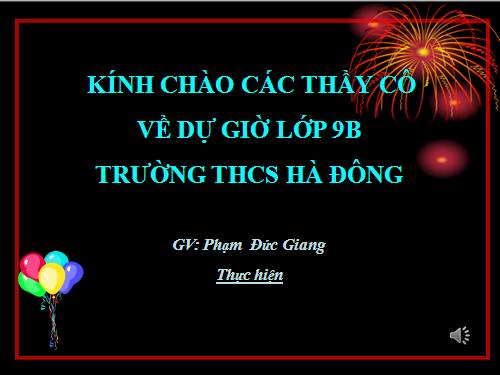 Chương II. §3. Liên hệ giữa dây và khoảng cách từ tâm đến dây