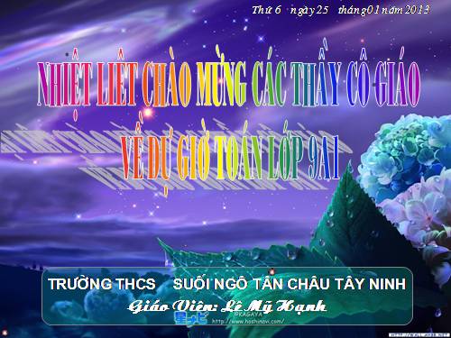 Chương III. §2. Liên hệ giữa cung và dây