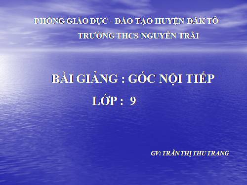 Chương III. §3. Góc nội tiếp