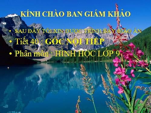 Chương III. §3. Góc nội tiếp