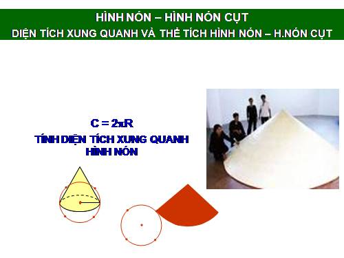 Chương IV. §2. Hình nón - Hình nón cụt - Diện tích xung quanh và thể tích của hình nón, hình nón cụt