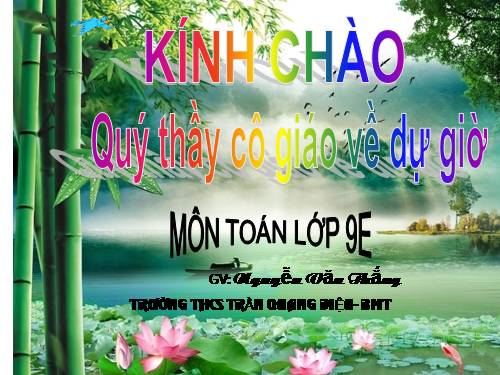 Chương IV. §1. Hình trụ - Diện tích xung quanh và thể tích của hình trụ