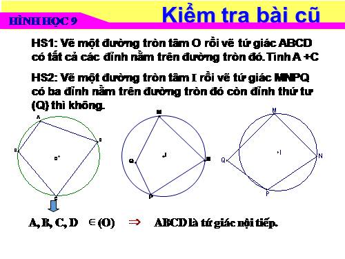 Chương III. §7. Tứ giác nội tiếp