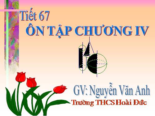 Ôn tập Chương IV. Hình trụ. Hình nón. Hình cầu