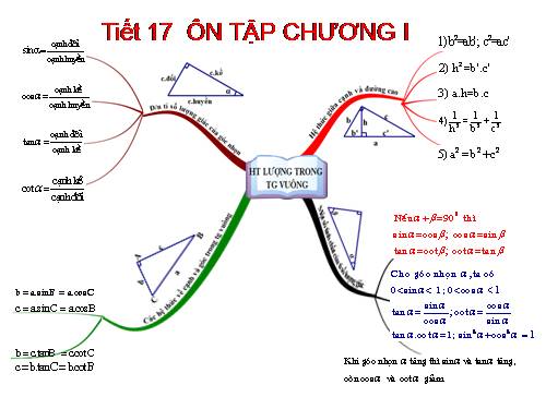 Ôn tập Chương I. Hệ thức lượng trong tam giác vuông