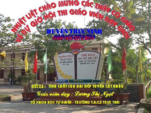 Chương II. §6. Tính chất của hai tiếp tuyến cắt nhau