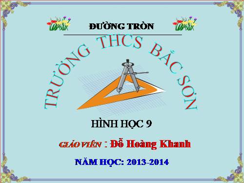 Chương II. §1. Sự xác định đường tròn. Tính chất đối xứng của đường tròn