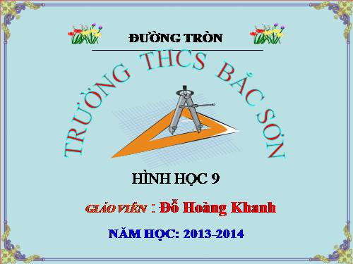 Chương II. §1. Sự xác định đường tròn. Tính chất đối xứng của đường tròn