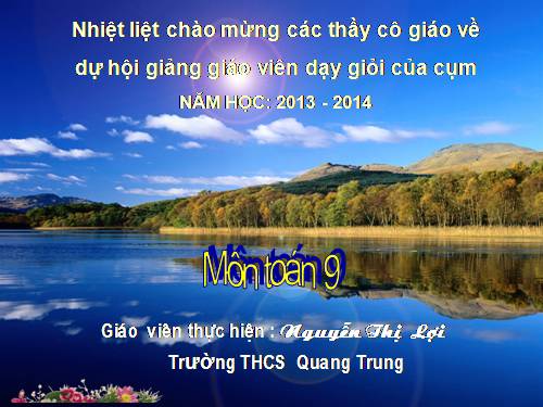 Các bài Luyện tập