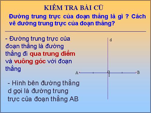 Chương II. §1. Sự xác định đường tròn. Tính chất đối xứng của đường tròn