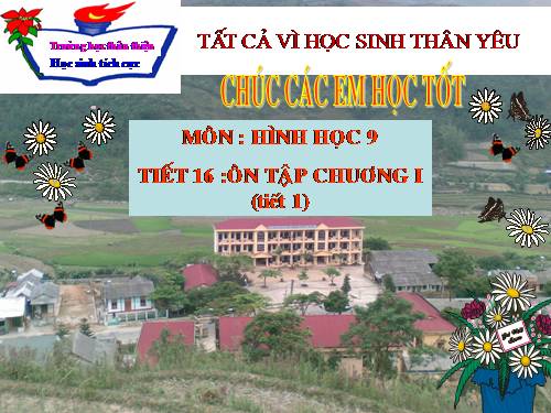 Ôn tập Chương I. Hệ thức lượng trong tam giác vuông