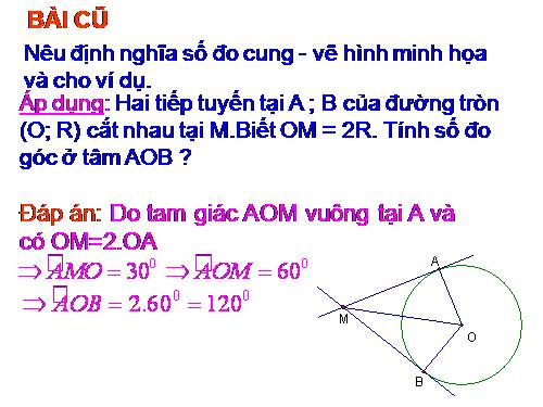 Chương III. §2. Liên hệ giữa cung và dây